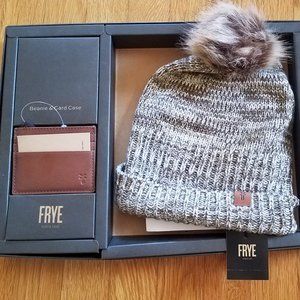 NWT Frye Beanie and Card Case gift set